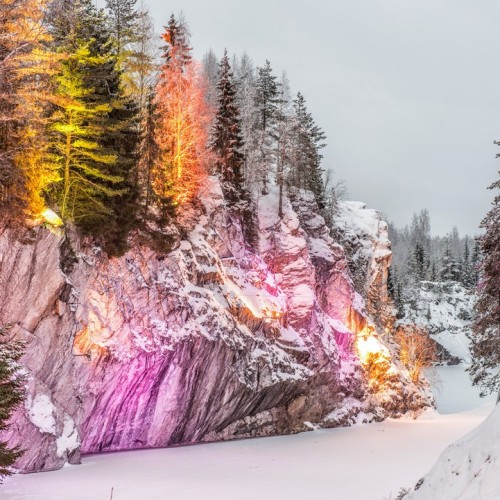 Хаски, «Рускеала», водопады: мини-путешествие в Карелию из Санкт-Петербурга на автобусе