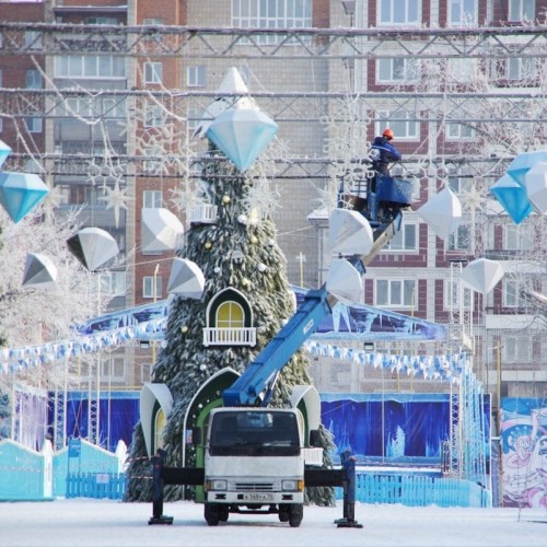 Зимний и праздничный Томск