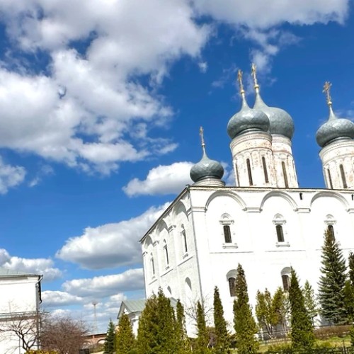 Макарьевский монастырь и Сергиевская слобода из Нижнего Новгорода