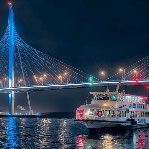 Танцы на теплоходе под разводными мостами — в Санкт-Петербурге