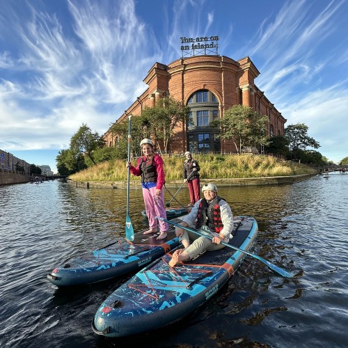 Утренний сап-сплав по центру Петербурга (в мини-группе)