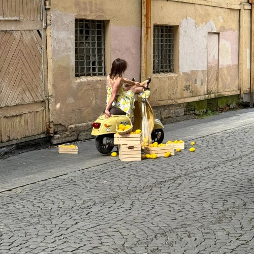 По Васильевскому с островитянином!