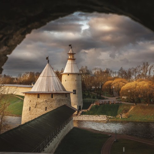 Псковский кремль и ближнее Запсковье