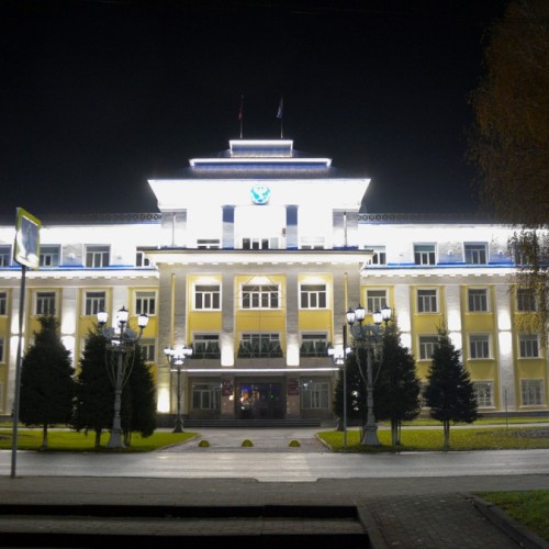 Огни ночного Горно-Алтайска