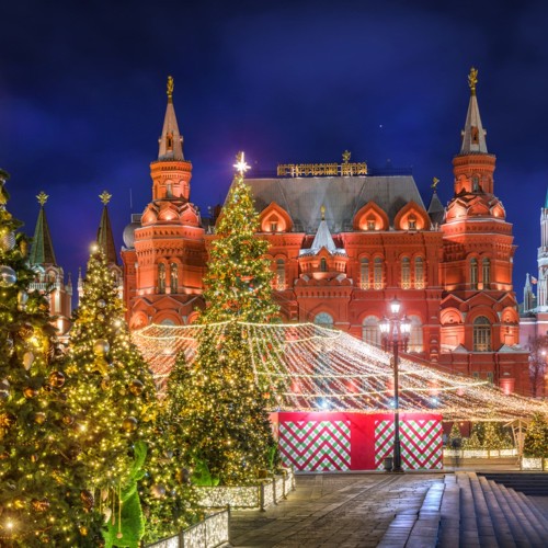 Огни новогодней Москвы