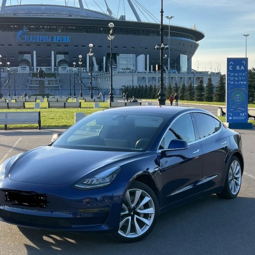 Трансфер на Tesla из аэропорта с экскурсией по Петербургу