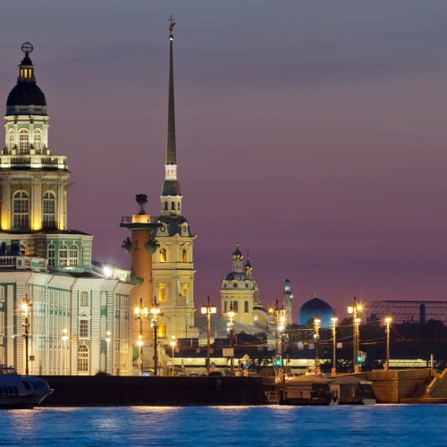 Ночной Петербург: автобусная экскурсия и теплоходная прогулка