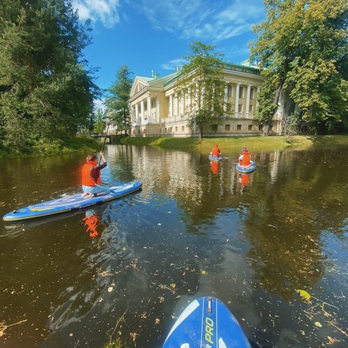 На сапах вокруг Каменного острова