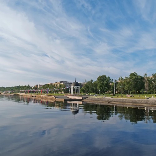 Красоты Петрозаводской набережной с воды
