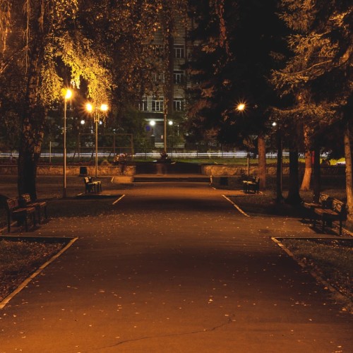 Огни вечернего Горно-Алтайска
