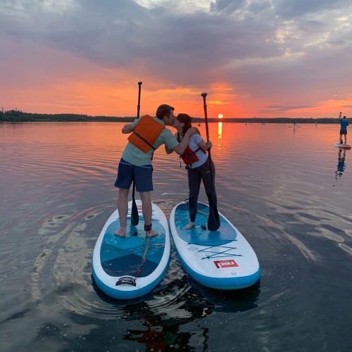 Вечерняя сап-прогулка к башне «Лахта-центра»