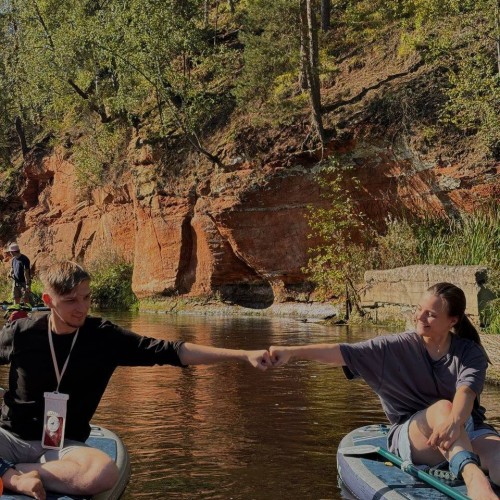 На сапбордах по реке Оредеж в мини-группе со съёмкой