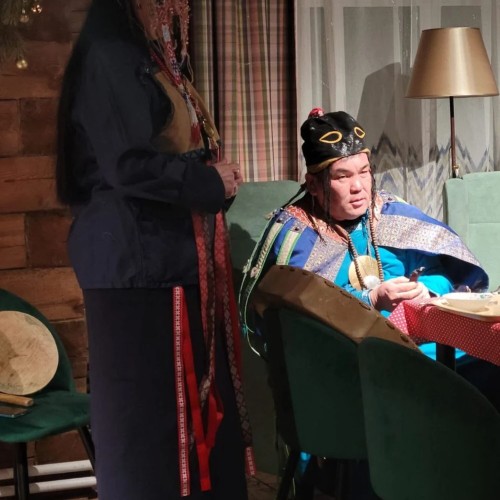 Шаманский вечер на берегу Байкала