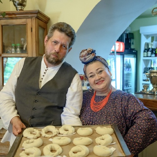 Купеческое чаепитие с калачами в Костроме