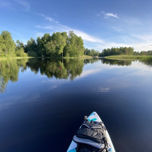 На сапбордах по реке Оредеж в мини-группе со съёмкой