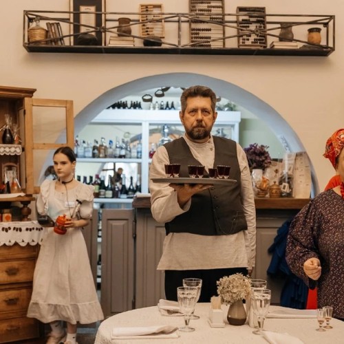 Купеческое чаепитие с калачами в Костроме