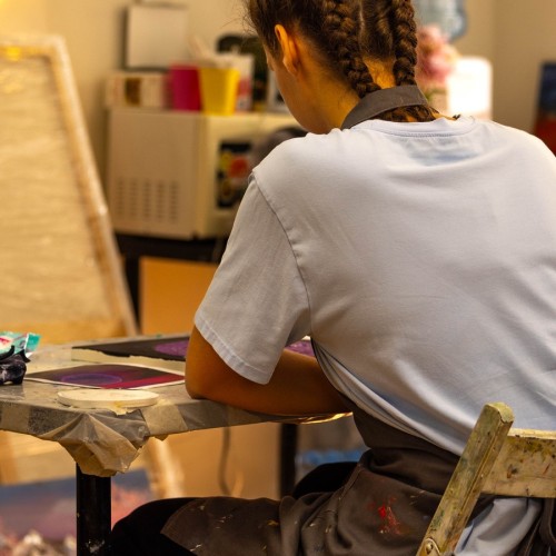 Мастер-класс по текстурной живописи для взрослых и детей в Петербурге