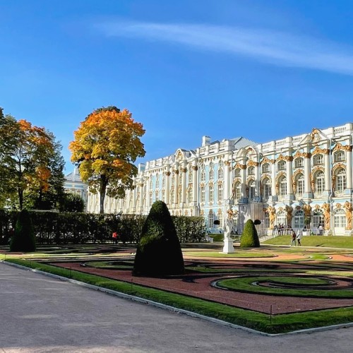 Царское Село: дворец с Янтарной комнатой, Екатерининский парк и лицей
