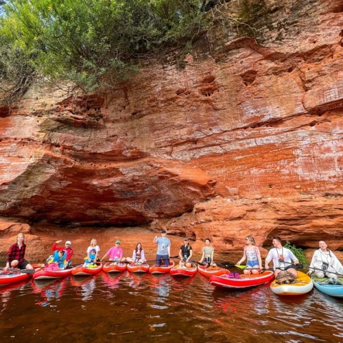 Сап-терапия среди каньонов реки Оредеж
