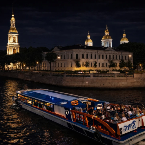 Санкт-Петербург и развод мостов: ночная прогулка на теплоходе
