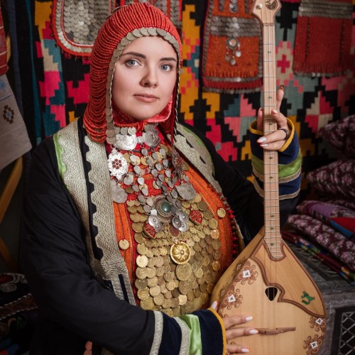Фотосессия в башкирских костюмах в центре Уфы