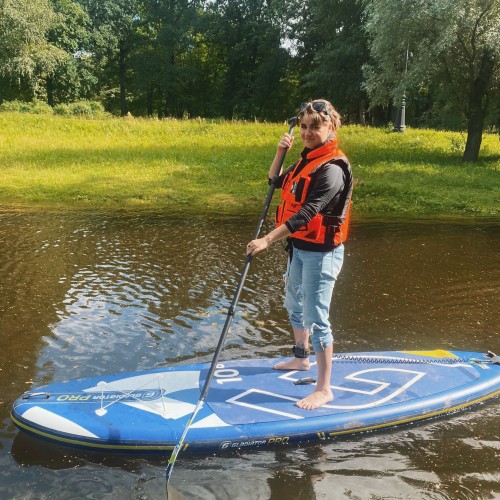 На сапах вокруг Каменного острова