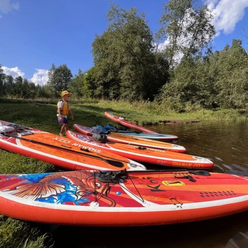 Сап-терапия среди каньонов реки Оредеж
