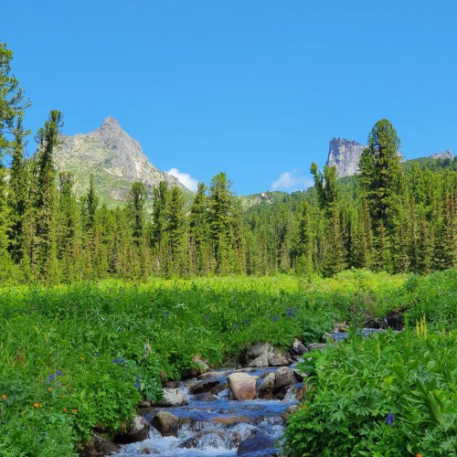 Сокровища природного парка «Ергаки»: треккинг с рюкзаками и ночёвками в палатках