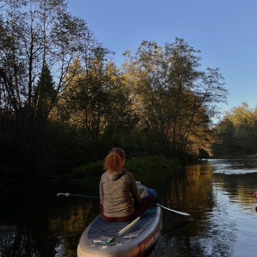 На сапбордах по реке Оредеж в мини-группе со съёмкой