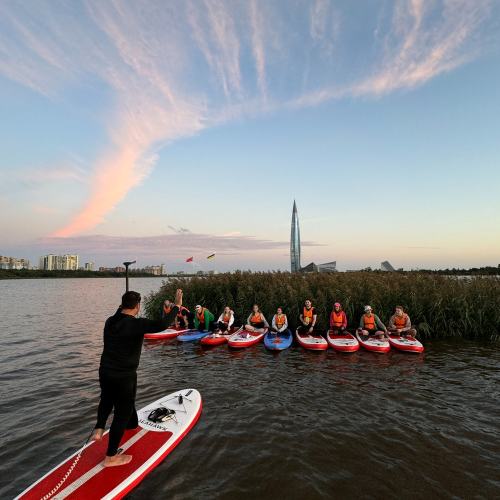 Сап-прогулка по озеру Лахтинский Разлив
