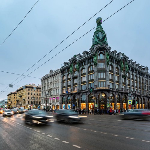 Санкт-Петербург из окна автобуса