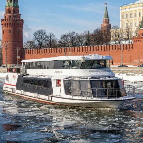 Зимняя круговая прогулка на электроходе «Стрельна» от причала «Китай-город»