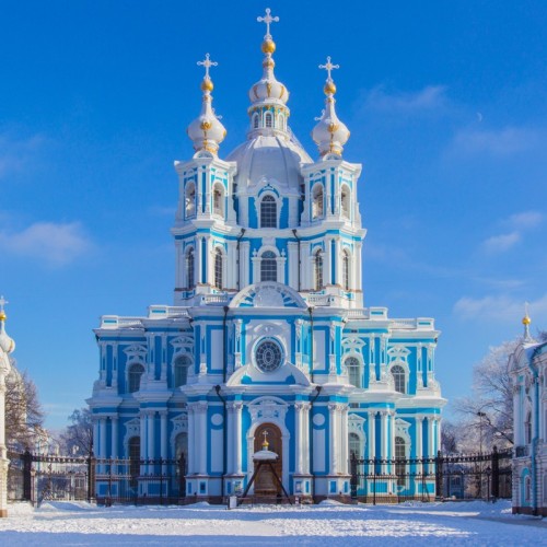 Соборы Петербурга: Смольный, Исаакиевский, Казанский и Николо-Богоявленский
