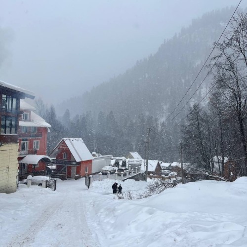 Отдых в Домбае с размахом: зимние красоты, квадроциклы, прогулка верхом, домик в горах (мини-группа)