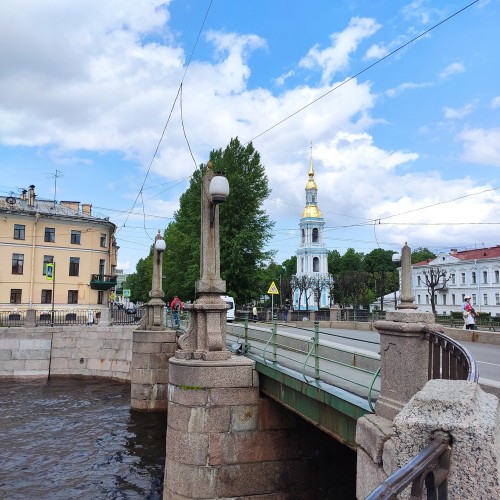 Семимостье и Николо-Богоявленский морской собор в Петербурге