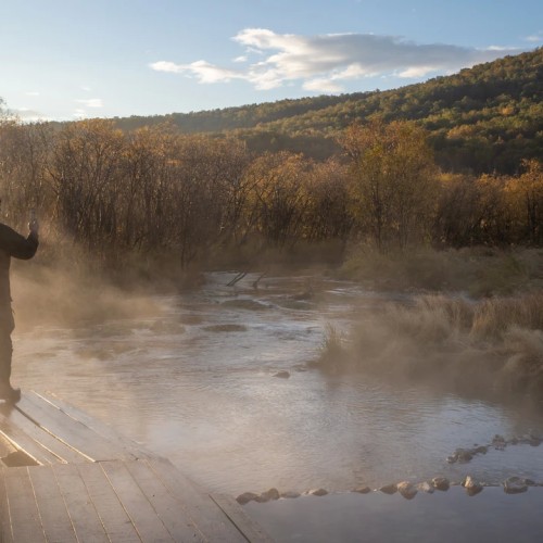 Большой поход с рюкзаками и палатками по Камчатке: вулканы, Тихий океан, термы и альпийские луга